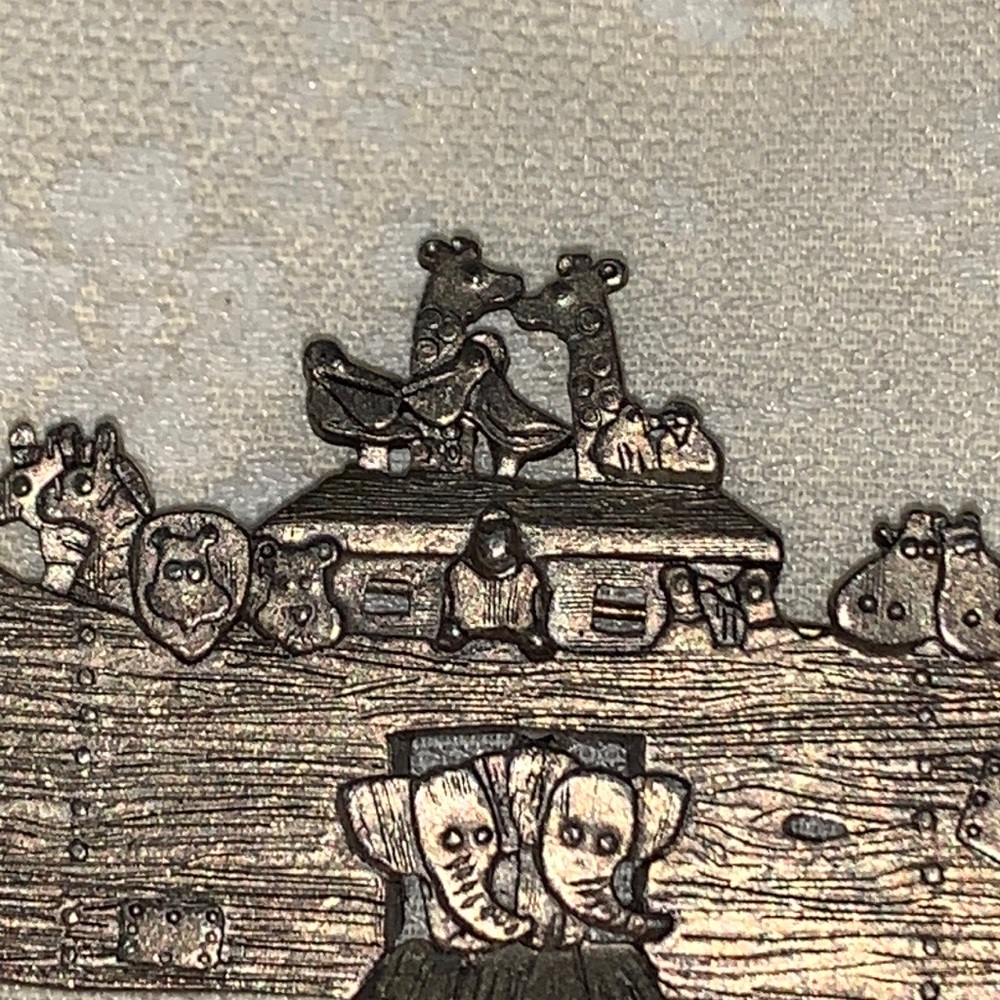 DANECRAFT VINTAGE NOAH’S ARK PIN BROOCH - Picture 7 of 7